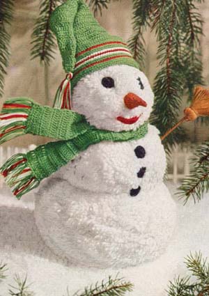 http://www.freevintagecrochet.com/christmas/snowman.html