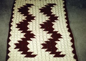 Ravelry: Crocheted Zig Zag Afghan pattern by Columbia-Minerva