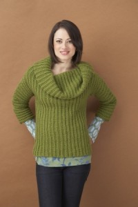 Lion Brand Cowl Neck Sweater