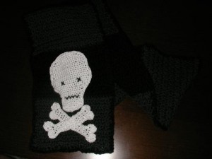 cro skull applique 1009