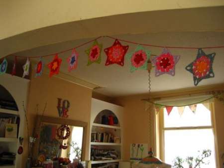 crochet garland stars  1209