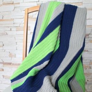 Simple Boy Stripes Afghan