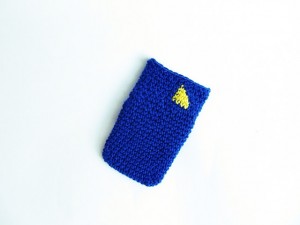 crocheted card holder