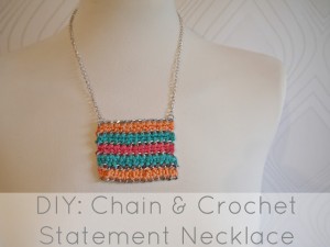 crochet and chain necklace