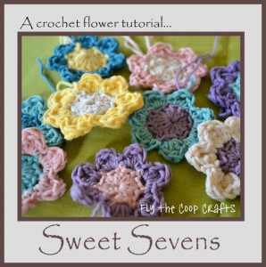 crocheted spring flowers