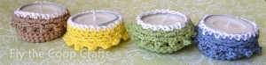 crochet tea light cozy