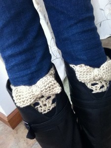 crocheted boot cuffs