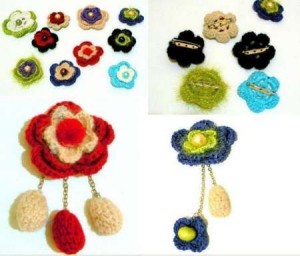 crocheted flowers