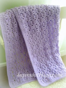 crochet lacy afghan