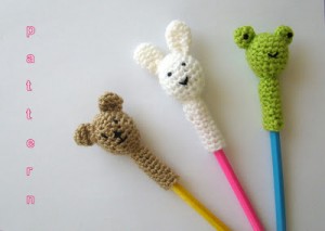 crochet pencil toppers