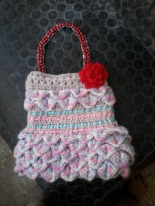 crochet crocodile stitch purse