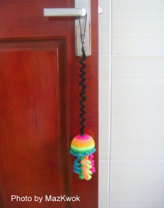 crochet jellyfish cat toy