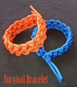 http://www.craftown.com/Survival-Bracelet.html