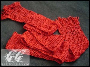 crochet sampler stitch scarf