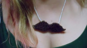 cro mustache necklace 0913