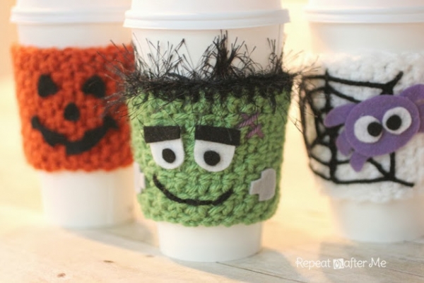 Halloween Crocheted Cup Cozy - Bonbon Break