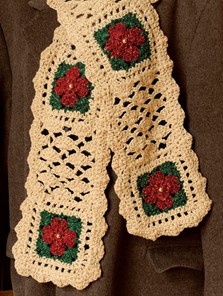 cro poinsettia scarf 0914