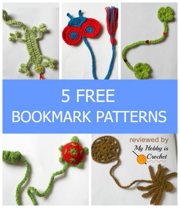 5 free bookmark crochet patterns