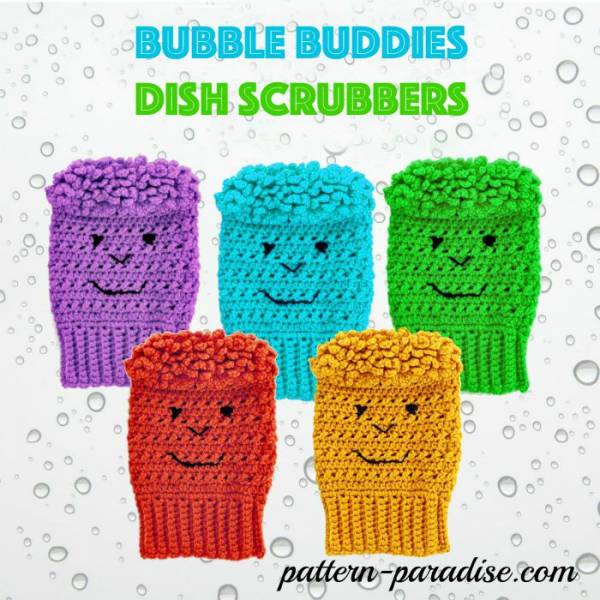 Bubble-Buddies-Dish-Scrubbers-by-Pattern-Paradise.com_