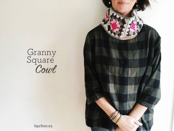 Crochet+Granny+Square+Cowl.+SugarBeans.org