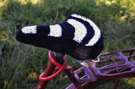 crochet bike seat cover