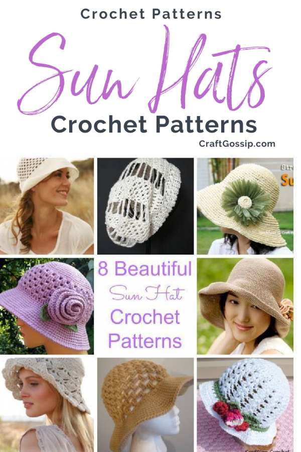 8 Beautiful Sun Hat Crochet Patterns – Crochet