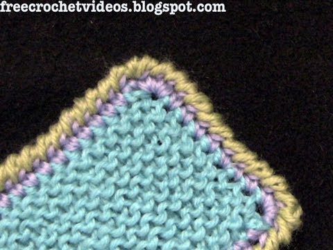 Crochet Video Crab Stitch Edging Crochet