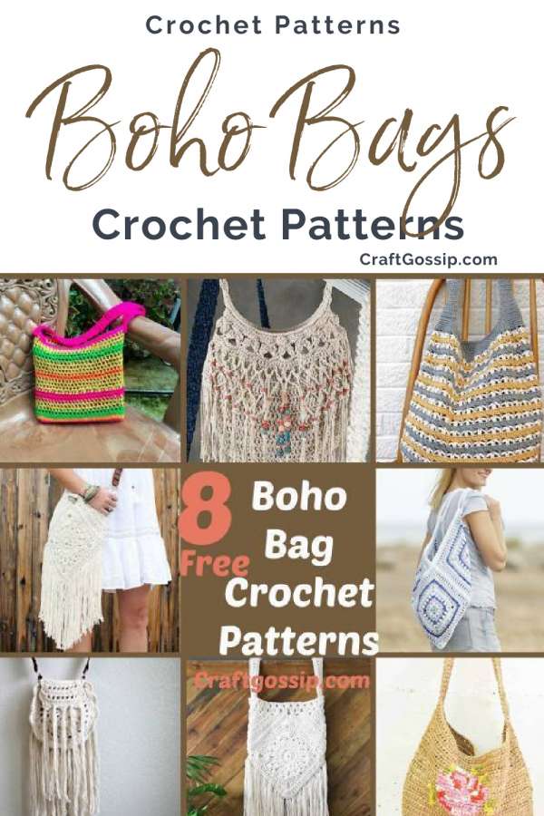 Boho Crochet Duffle Bag pattern by Cate Field