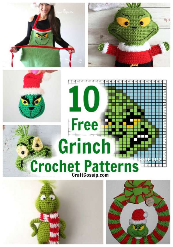 10 Free Christmas Grinch Crochet Patterns – Crochet