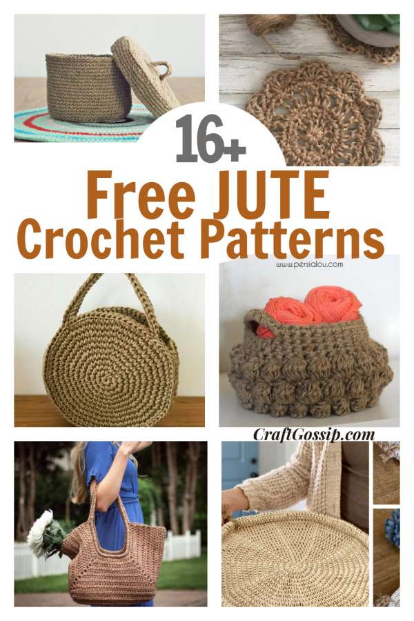 16 Crochet Patterns That Use Jute String – Crochet