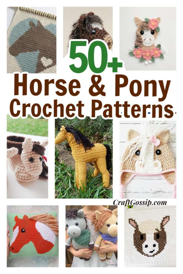 60+ Horse And Pony Patterns To Crochet Crochet