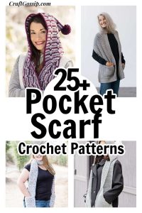 25 Crochet Patterns For Scarves With Pockets – Crochet