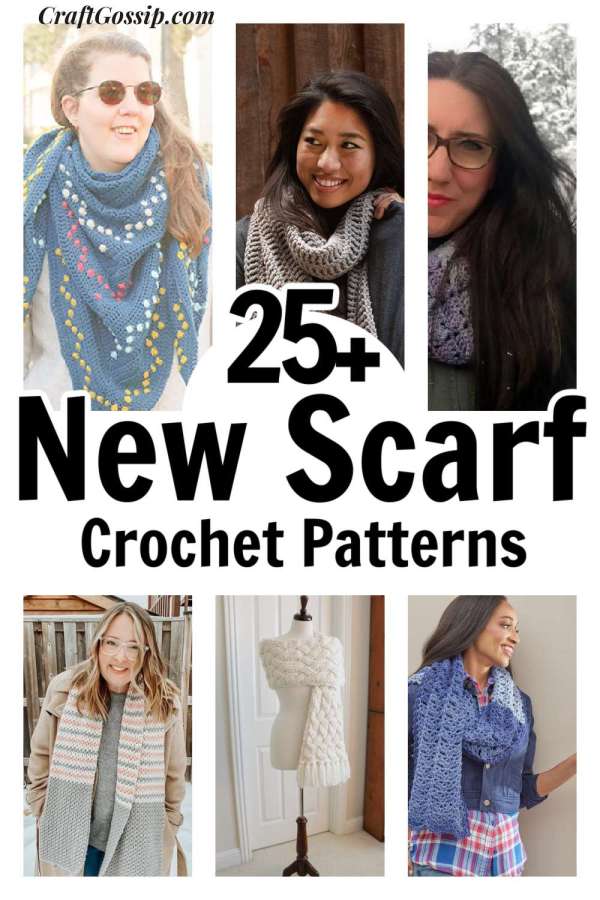 25 New Scarf Patterns To Try – Crochet