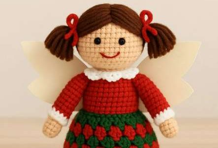 Free Crochet Pattern : A Nostalgic Christmas Angel Toilet Roll Cover You’ll Love Making