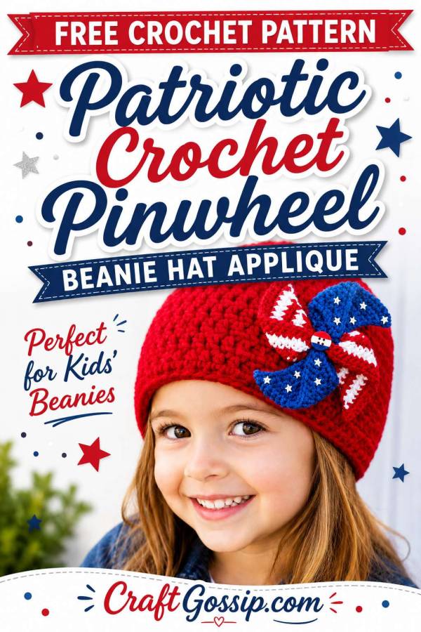 Free Patriotic Crochet Pinwheel Pattern