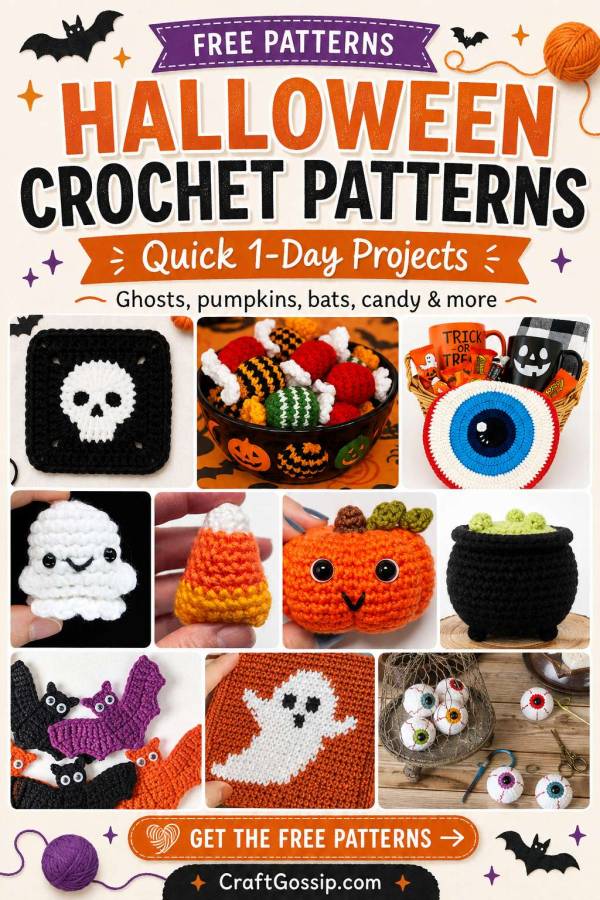 Free Halloween Crochet Patterns You Can Make in a Day